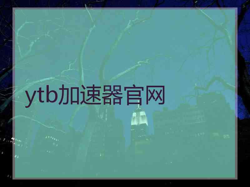 ytb加速器官网