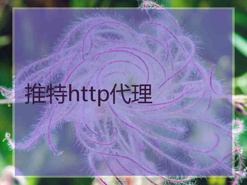 推特http代理