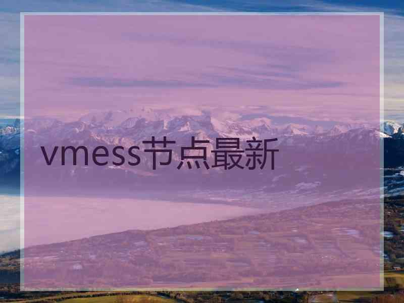 vmess节点最新