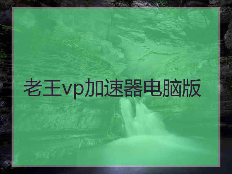 老王vp加速器电脑版