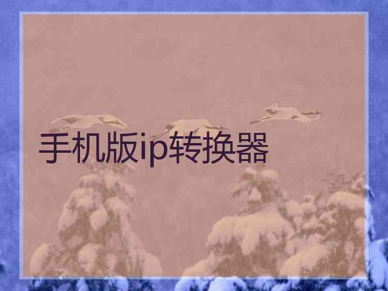 手机版ip转换器