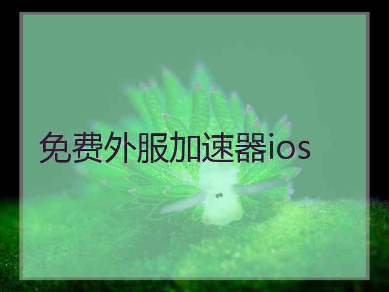 免费外服加速器ios