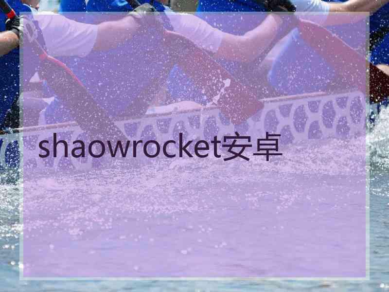 shaowrocket安卓