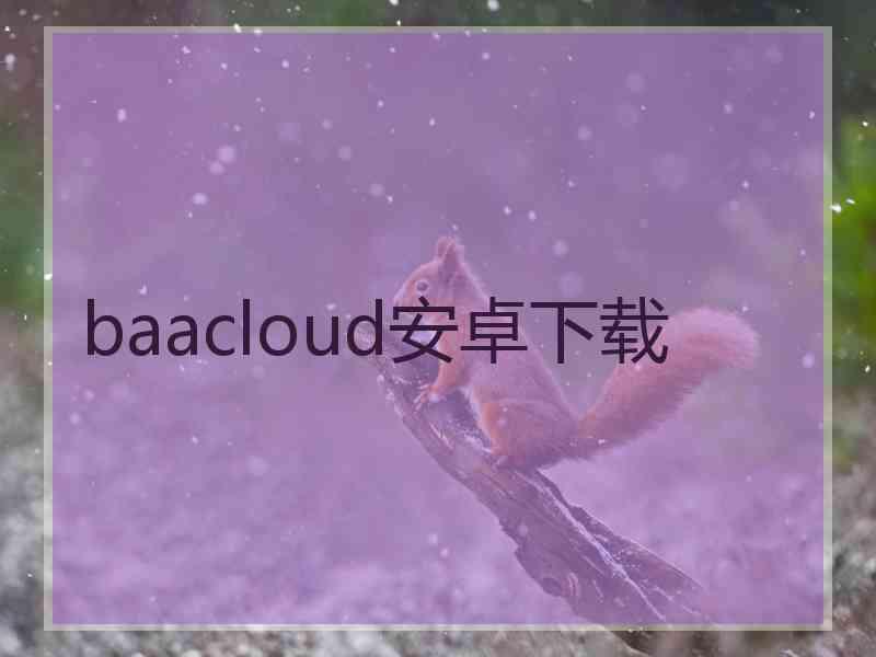 baacloud安卓下载