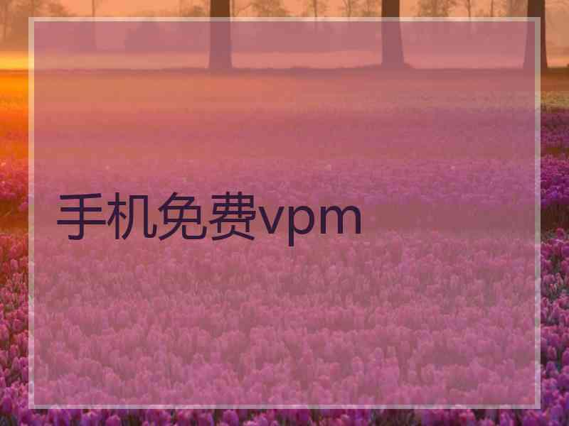 手机免费vpm