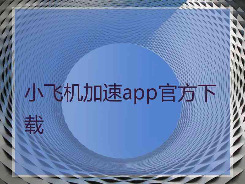 小飞机加速app官方下载