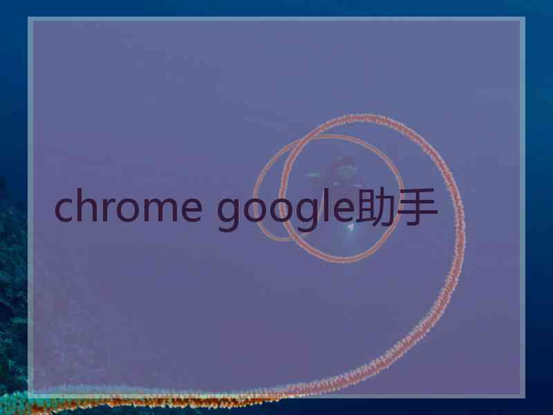 chrome google助手