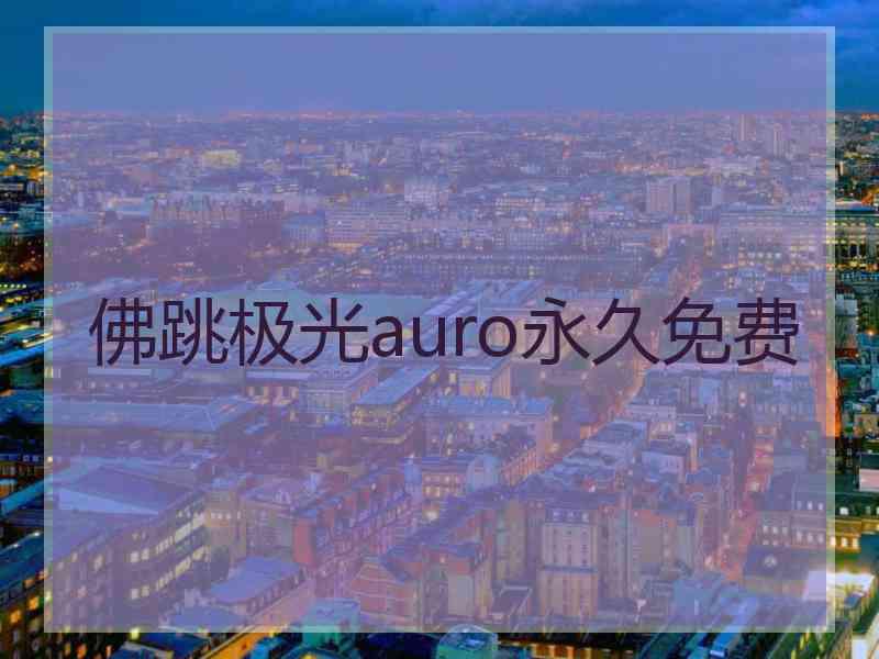 佛跳极光auro永久免费