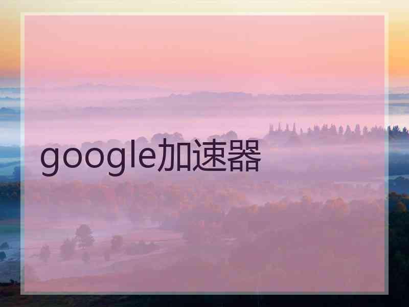 google加速器