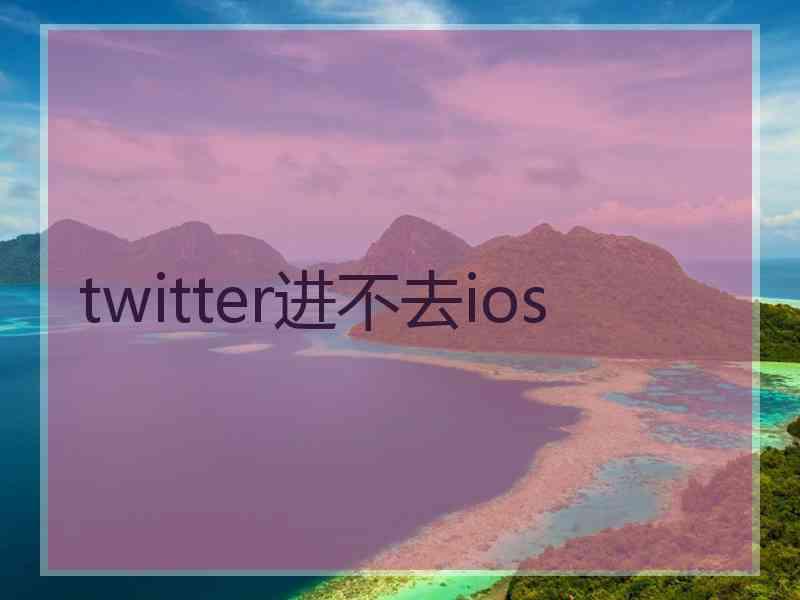 twitter进不去ios