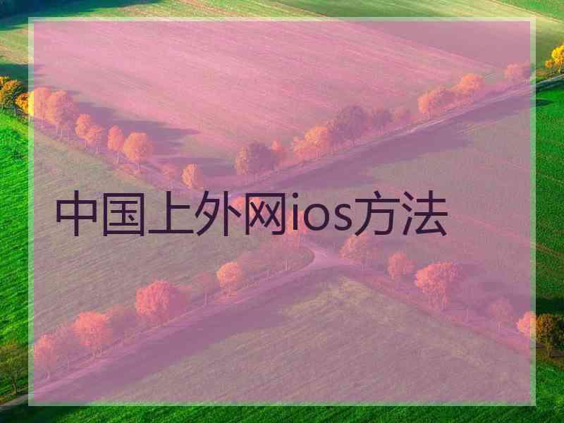 中国上外网ios方法