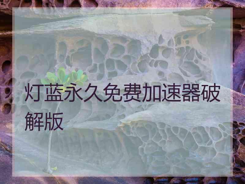 灯蓝永久免费加速器破解版