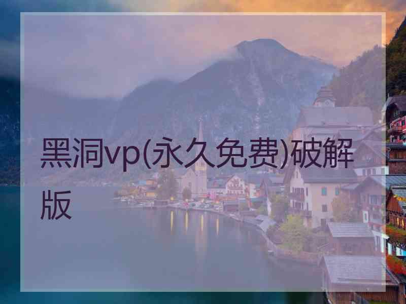 黑洞vp(永久免费)破解版