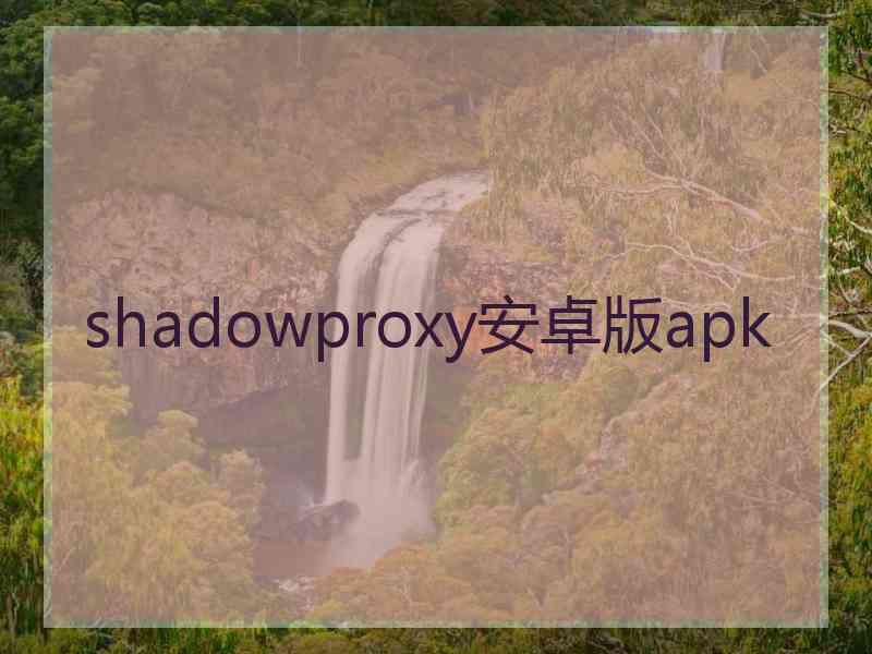 shadowproxy安卓版apk