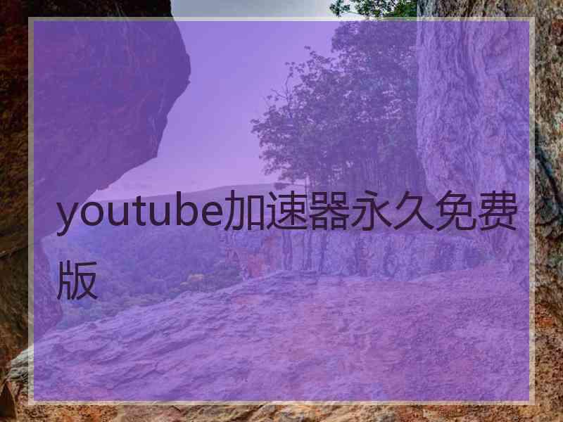 youtube加速器永久免费版