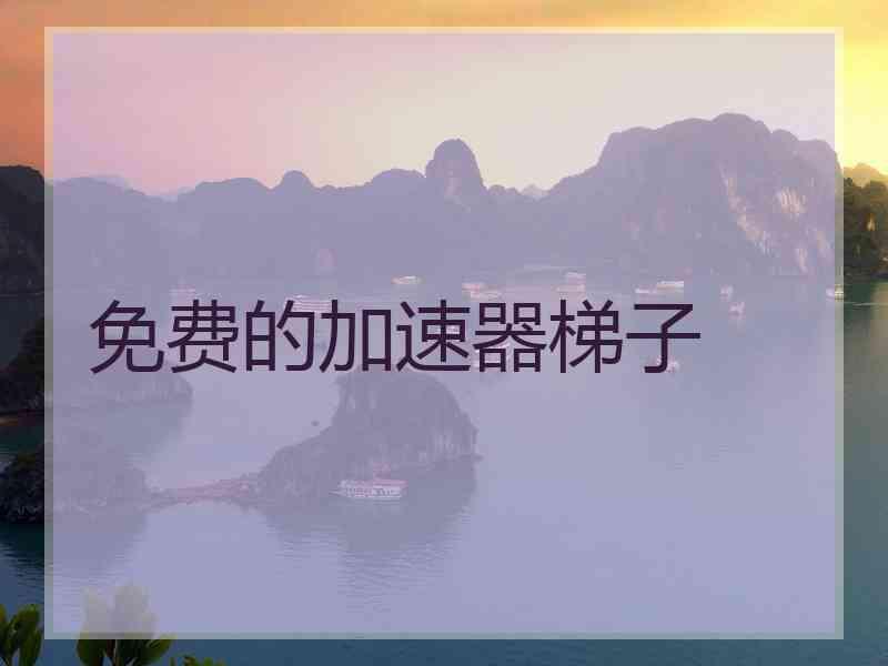 免费的加速器梯子