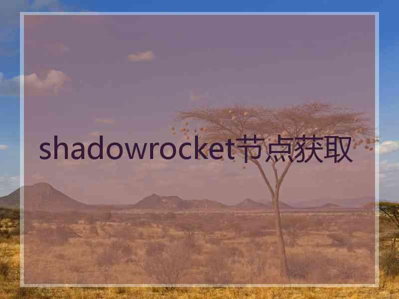 shadowrocket节点获取