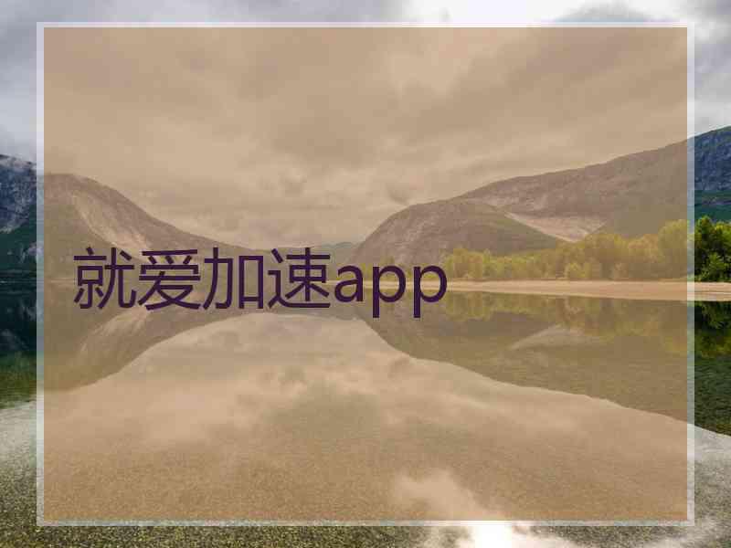 就爱加速app