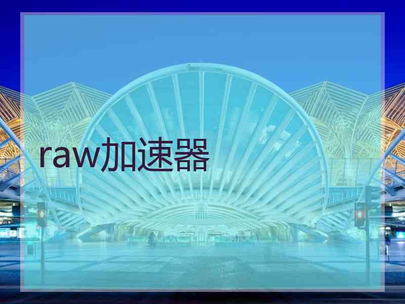 raw加速器