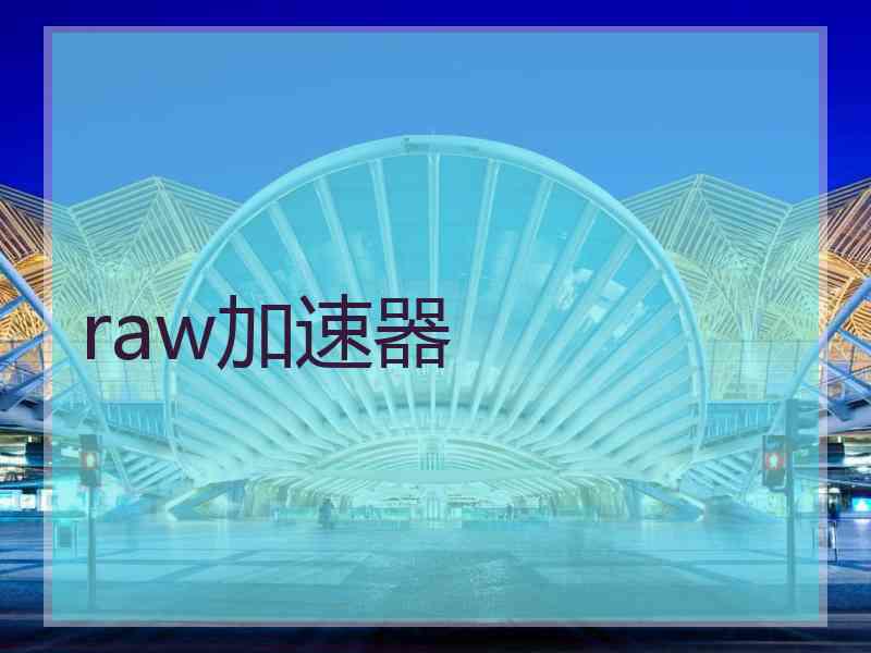 raw加速器