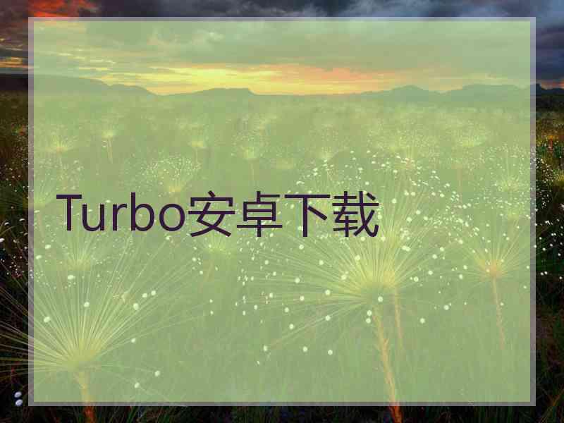 Turbo安卓下载