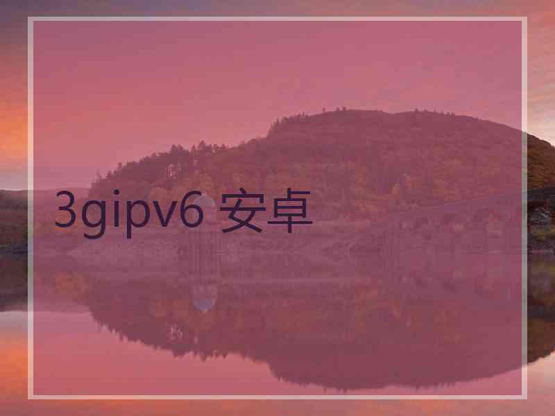 3gipv6 安卓