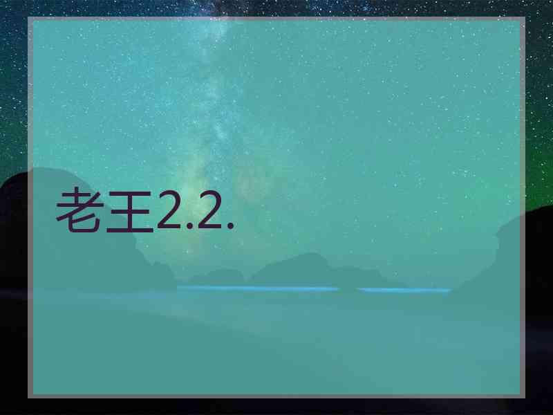 老王2.2.