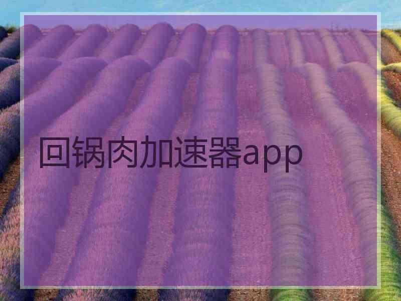 回锅肉加速器app