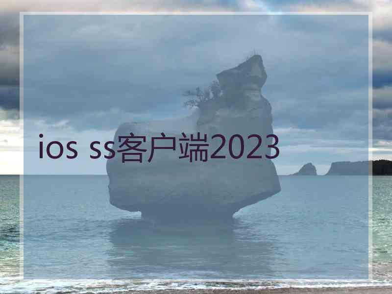 ios ss客户端2023