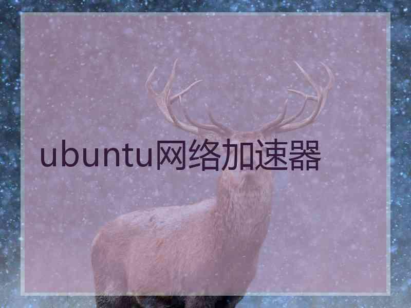 ubuntu网络加速器