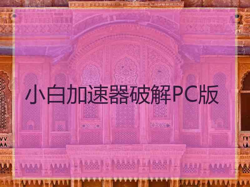 小白加速器破解PC版