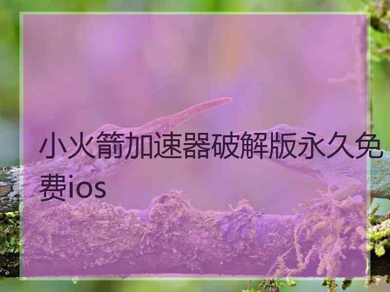 小火箭加速器破解版永久免费ios