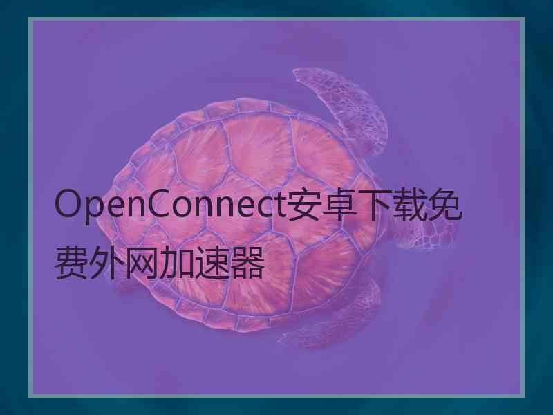 OpenConnect安卓下载免费外网加速器