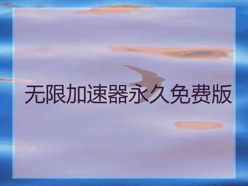 无限加速器永久免费版