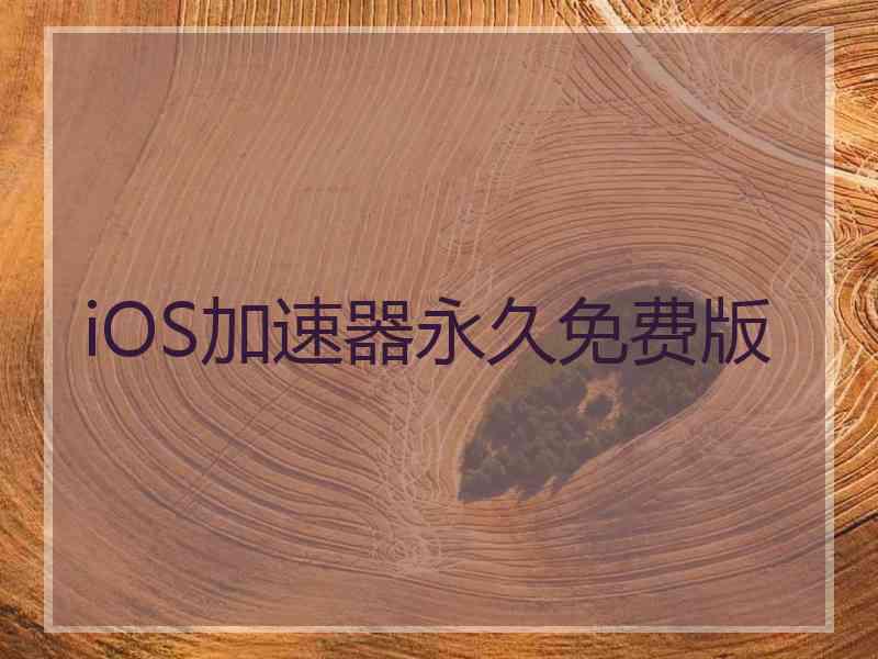 iOS加速器永久免费版