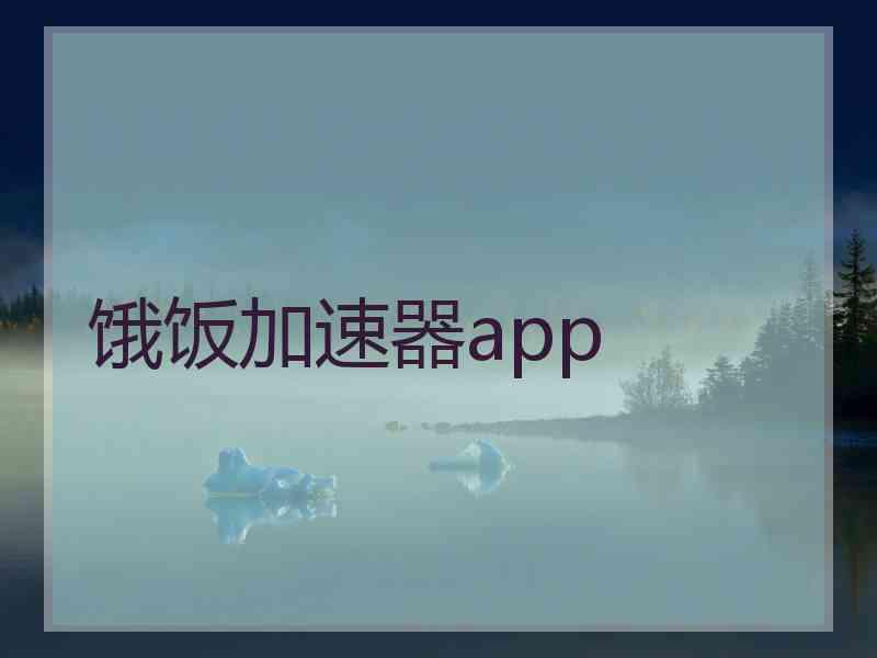 饿饭加速器app