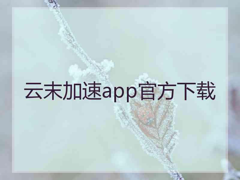 云末加速app官方下载