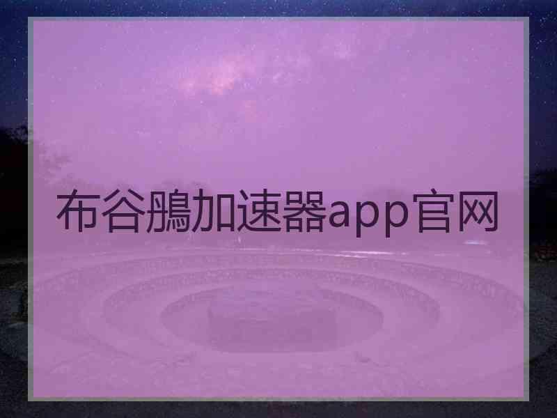 布谷鴅加速器app官网