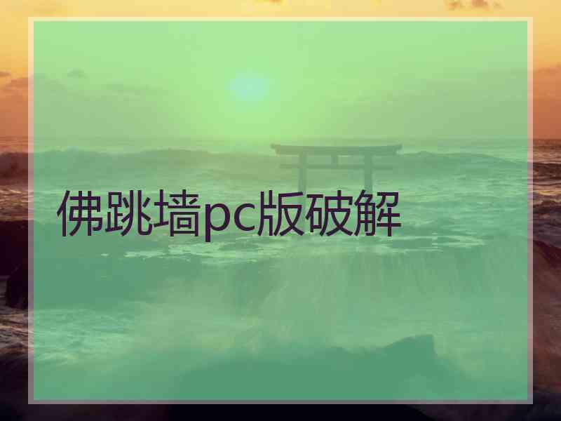 佛跳墙pc版破解