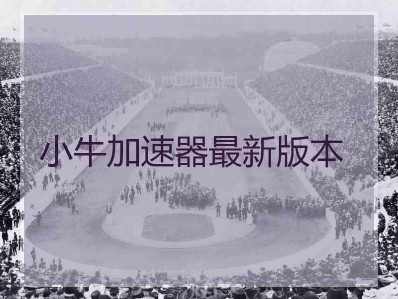 小牛加速器最新版本 小牛加速器最新版本